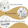 Baby Swaddle Blanket Set, 1 Swaddle Blanket & 1 Hat, Adjustable Newborn Swaddle Wrap, Anti-Startle Sleep Sack, Suitable for Boys & Girls
