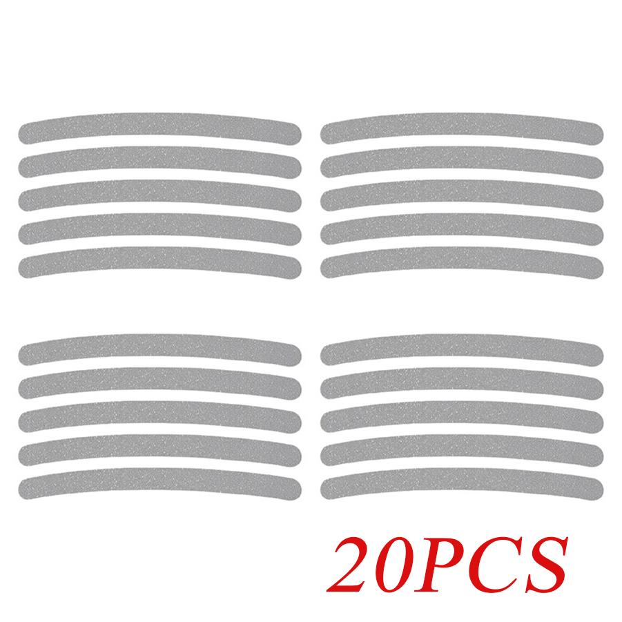 20ks Reflexní samolepky náboje kola auta Sada ráfku pneumatiky svítící ozdobné proužky pro motocykl, jízdní kolo, noční bezpečnost