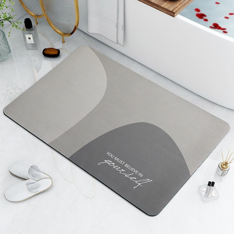 Minimalist Home Diatomaceous Earth Bathroom Absorbent Quick Drying Floor Mat Carpet Bathroom Toilet Entrance Door Anti Slip Mat