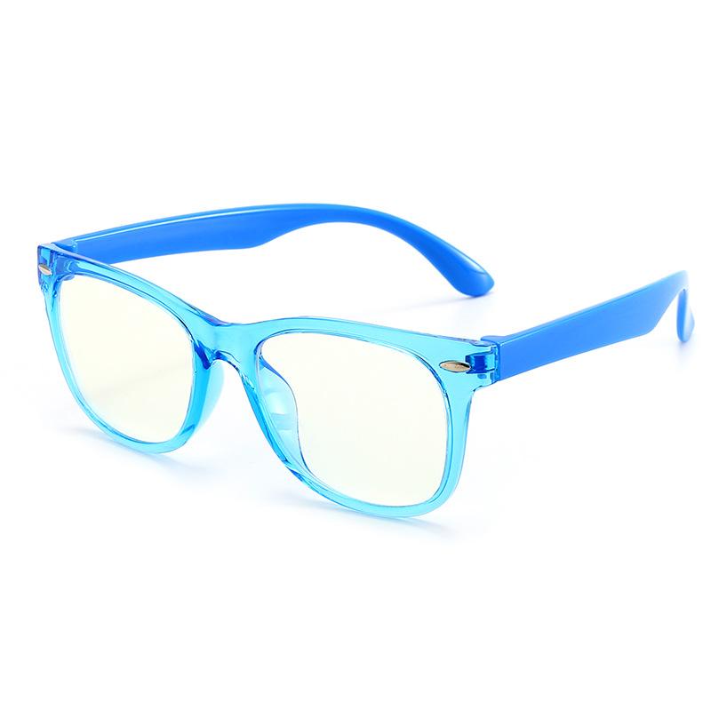 

Retro 5-10 Years Kids Prescription Glasses Frame Rivet Square Anti Blue Light Customizable Boys Girls Myopic Hyperopic Glasses