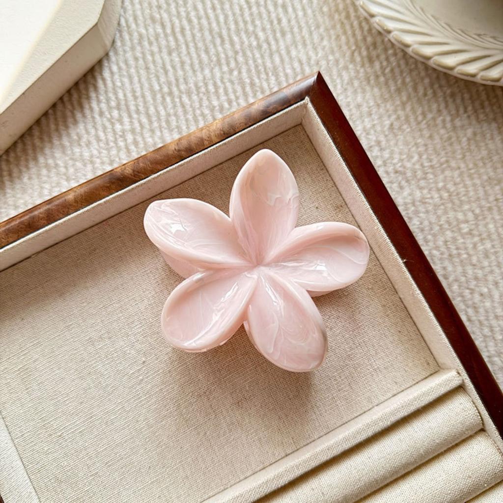 Blended Flower Shape Hair Claws Large Crab Claw Hair Clips for Women Girls Fashion Kids Hair Accessories Party Wedding Korean