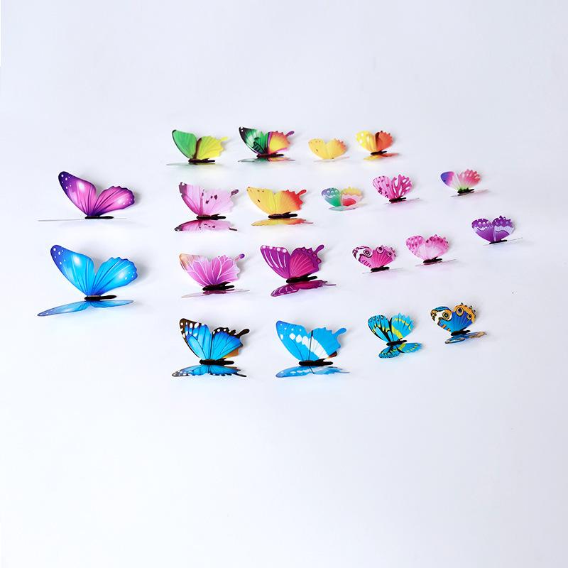 12Pcs  3D Luminous Butterfly Creative Wall Sticker For Diy Wall Stickers Modern Wall Art Home Decorations Diy Gift