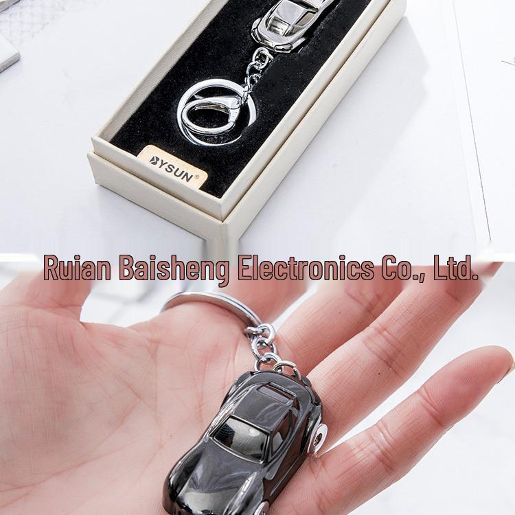Creatief Mini Auto Model Metalen Sleutelhanger - Cadeau voor Kinderen