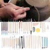 57Pcs Pottery Tools Set Multi Function Clay Sculpting Carving Trimming Knife Boxed