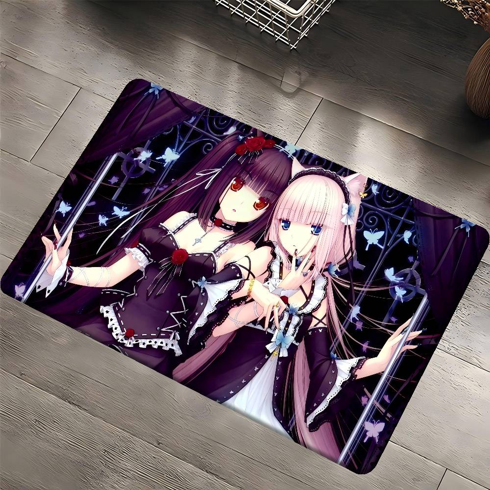 Nekopara Anime Room Mats Retro Multiple Choice Living Room Kitchen Rug Non-Slip Welcome Rug