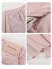 Women's Pink Tencel High-Waisted Wide-Leg Jeans - Summer 2026 Collection, Loose Ice Silk, Floor-Length Straight Pants.