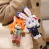 Disney Zootopia Pluszowa Zabawka Wisiorek Nick Wilde Judith Laverne Hopps Pluszowa Lalka Breloczek Urok dla Pary Prezent Urodzinowy Świąteczny