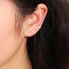 Chic 2pcs Clip Earring Silver Color Ear Cuff Star Shaped Korean Style Women Earrings Cartilage Stud Star Ear Clips