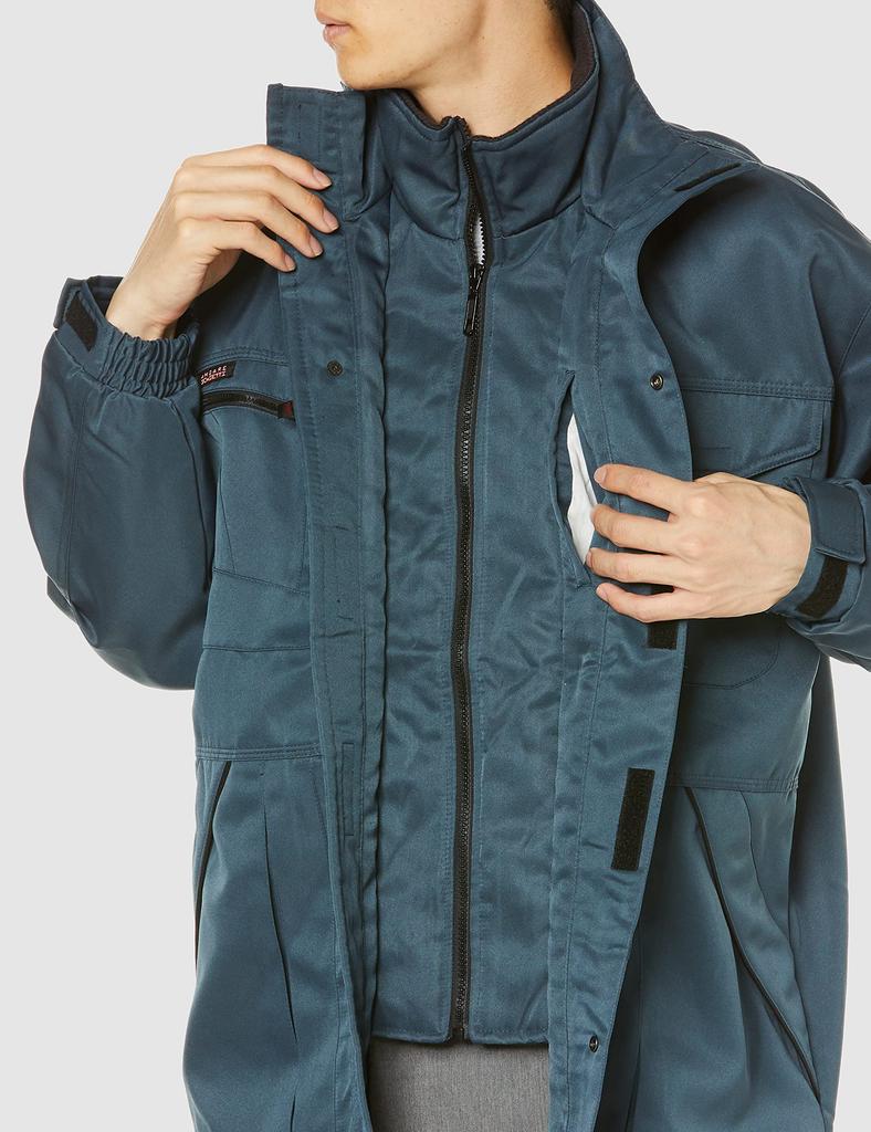 [COCOS Nobuoka] A-2766 Cold Weather Coat, Seal Navy, EL