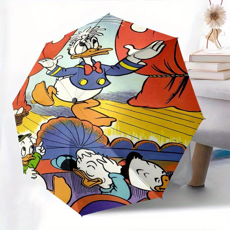 

Donald Duck Acrobatics Automatic Opening and Closing Umbrella - Lightweight 3-Fold Design, Suitable for Fans, Travel, Daily Use - Official P