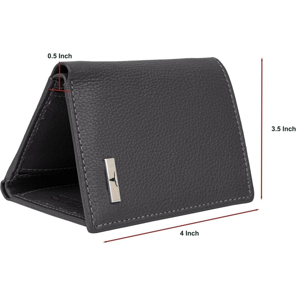 NY Plånbok för Män Casual , Äkta Läder RFID  (6 Kortfack)