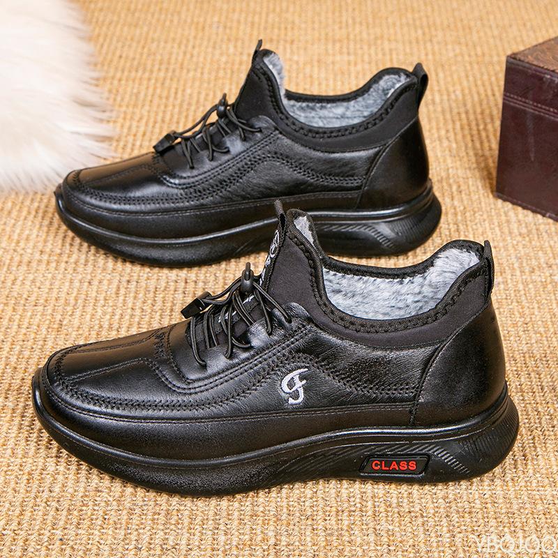 

Winter men s thick cold resistant warm cotton shoes are simple comfortable non slip waterproof wear-resistant casual men s shoes 42 чёрный