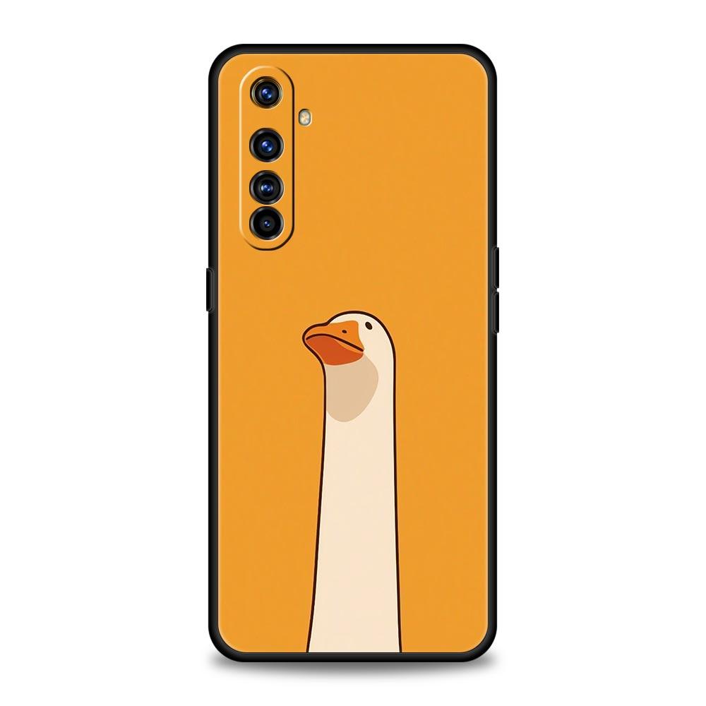 Funny Duck Phone Case For Realme 13 12 10 9 8 7 GT3 GT5 GT2 Pro Plus 5G C21 C25 C35 GT Neo 2 3 3T 5 Cover