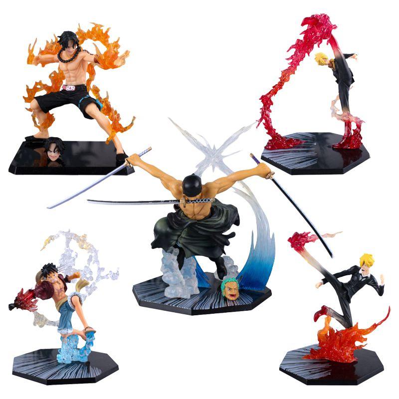Anime One Piece Mode Monkey D Luffy Vinsmoke Sanji Portgasdace Ornaments Gift