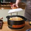 Xiangdong 6L Wood Grain Dry-Burn Resistant Casserole Pot