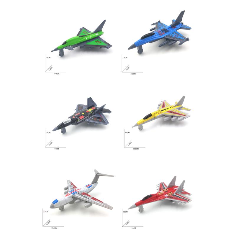 Fighter Model 6Pcs Aircrafts Set Mini Alloy Military Airplane Toys Collection Warplane Decorations For Kids Boys Gift