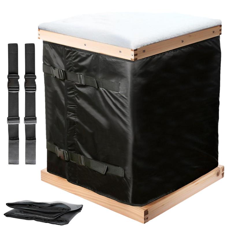 

Beehive Insulation Wrap 600D Oxford Cloth Windproof And Coldproof Wrap Reusable Bee Box Protective Cover Adjustable Beehive Wrap CN