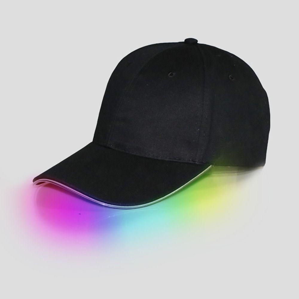 Sunscreen LED Light Baseball Cap Cotton Hip-hop Luminous Hat  Music Festival