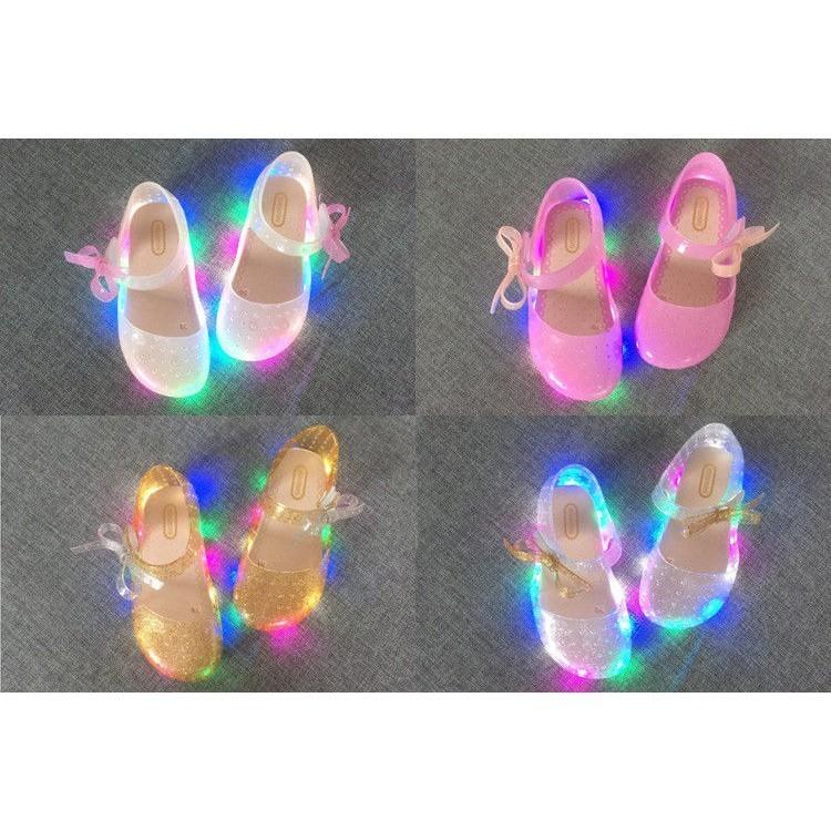 Mini Melissa Sandalen Schmetterling LED Lichter Prinzessin Parfümiert Kind Symphonie
