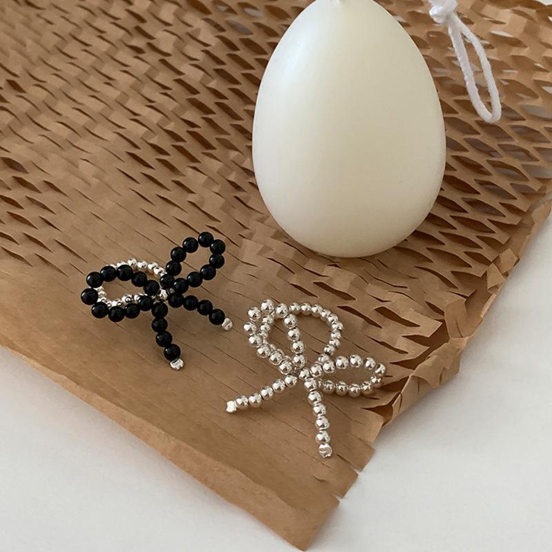 Super Fee Licht Luxus High-End Handgefertigte Schleife Perlen Elastischer Ring Damen Persönlichkeit Mode Temperament Ring Ring Ring