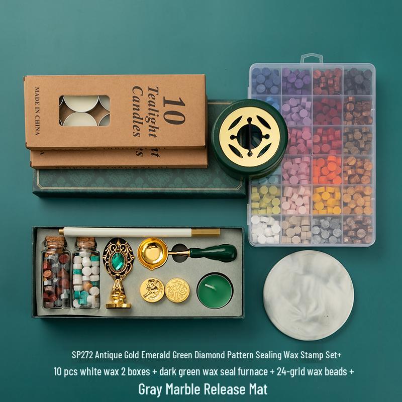 Creative Sealing Wax Stamp Set with Wax Granules – Perfect Gift for Teachers, Classmates, or Special Occasions