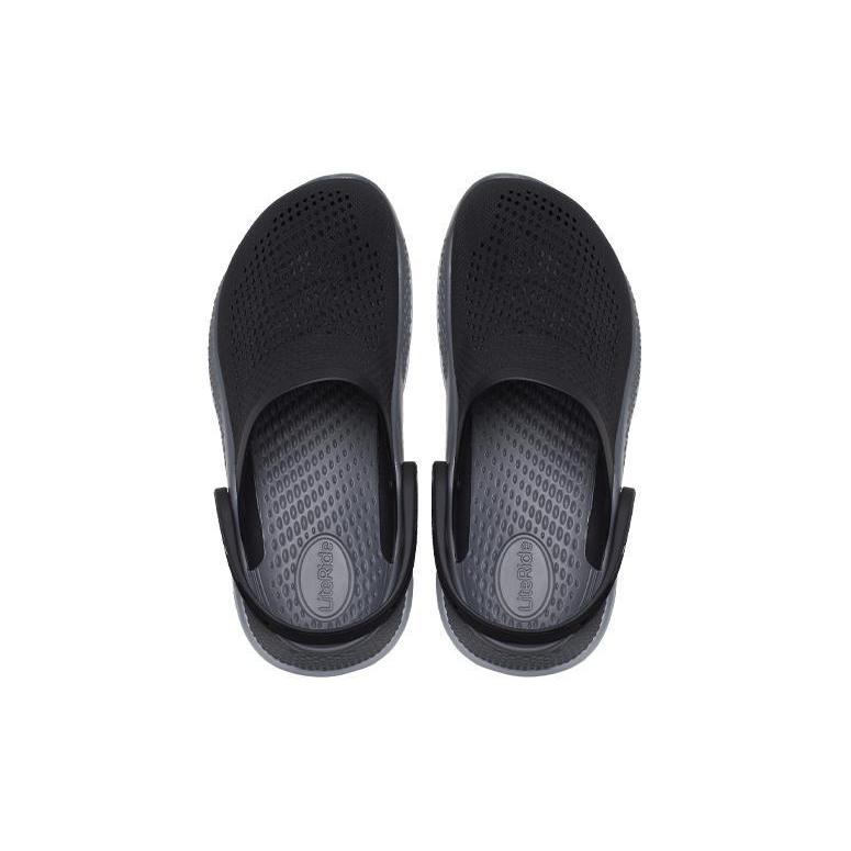 Crocs LiteRide 360 Clogs 'Black Grey' Gs 207021-0DD