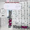 Simple Small Square Bathroom Shower Curtain Bathroom Partition Curtain Waterproof Peva Material Quick Dry Scrub Light Opaque