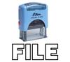 FILE Self Inking Rubber Stamp Office Stationary Custom Shiny Stamp