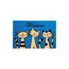 Paillason GENERIQUE - Modèle Chats - Fibre De Coco - 60x40cm - Rectangulaire