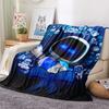 1 Stück ASTRO BOT Aufdruck Flanelldecke, Hohe Qualität für alle Jahreszeiten, Heimdekoration, Wärme und Komfort, Perfekt für Weihnachtsgeschenke
