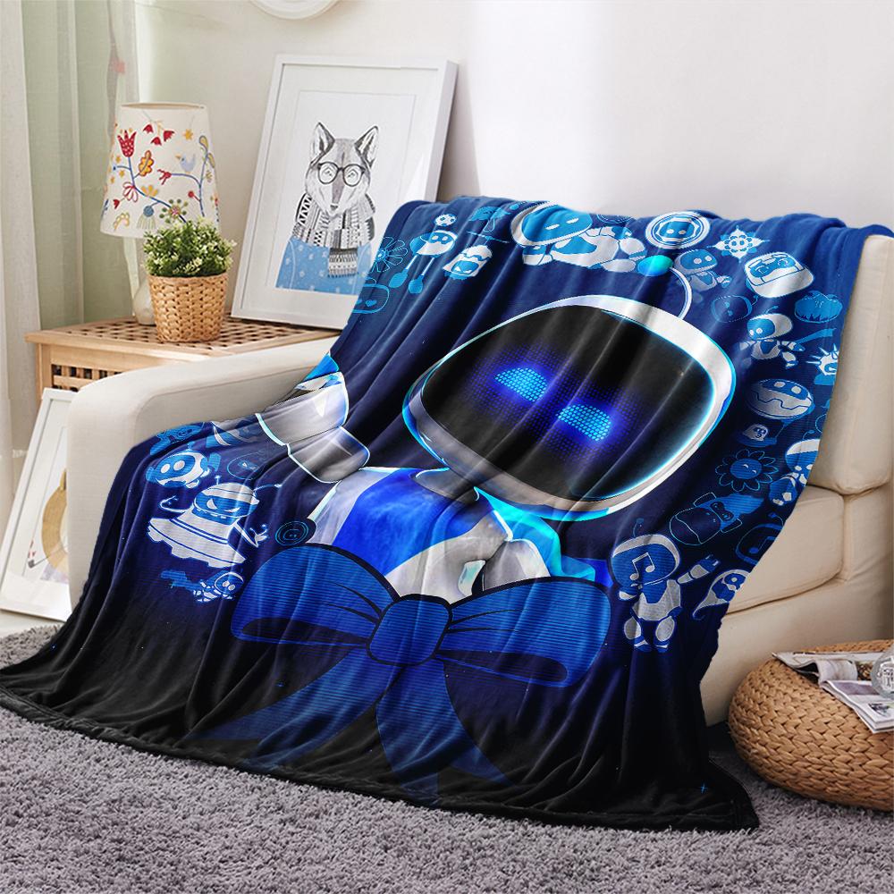 1 Stück ASTRO BOT Aufdruck Flanelldecke, Hohe Qualität für alle Jahreszeiten, Heimdekoration, Wärme und Komfort, Perfekt für Weihnachtsgeschenke