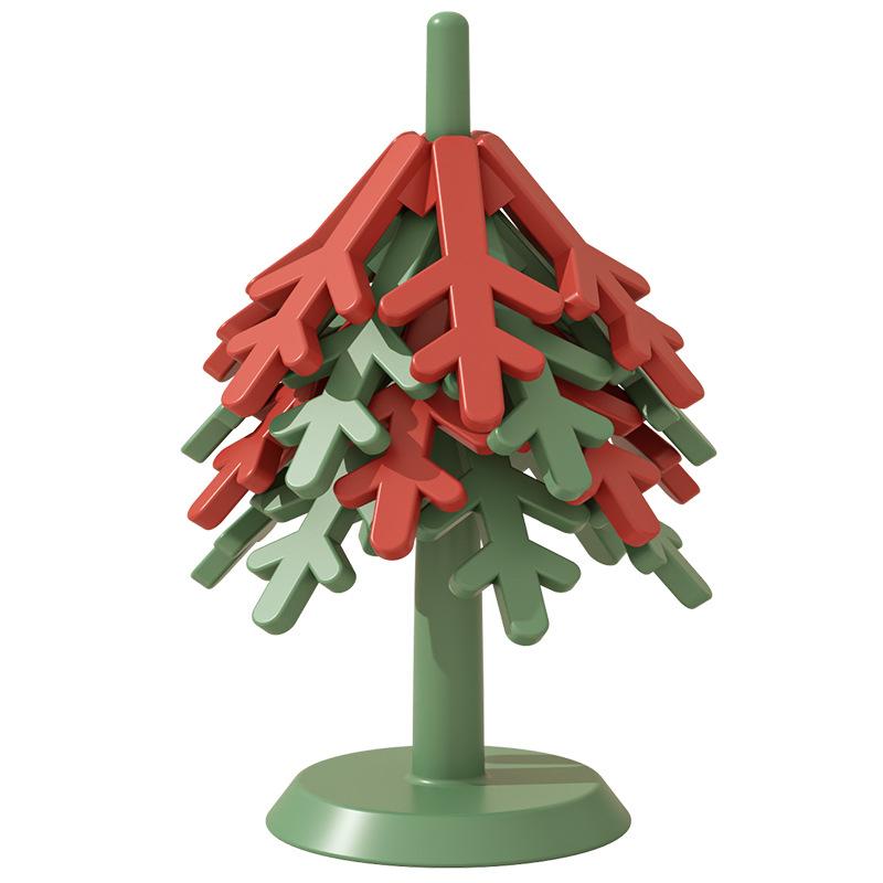 

1set Foldable Christmas Tree Trivets Anti Scalding Insulation Pad Multipurpose Cup Coasters with Bracket for Cup Home Decoration M&Plant