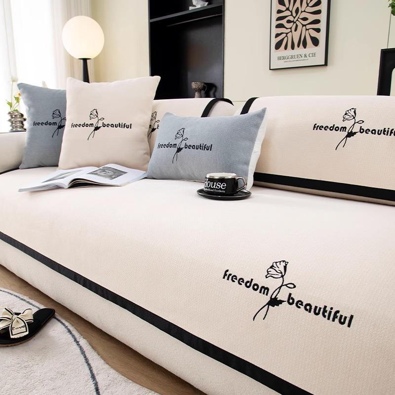 

Подушка для дивана из синели, универсальная высококачественная нескользящая грязеотталкивающая подушка для дивана Four Seasons, полотенце, универсальный чехол для дивана 70*180cm