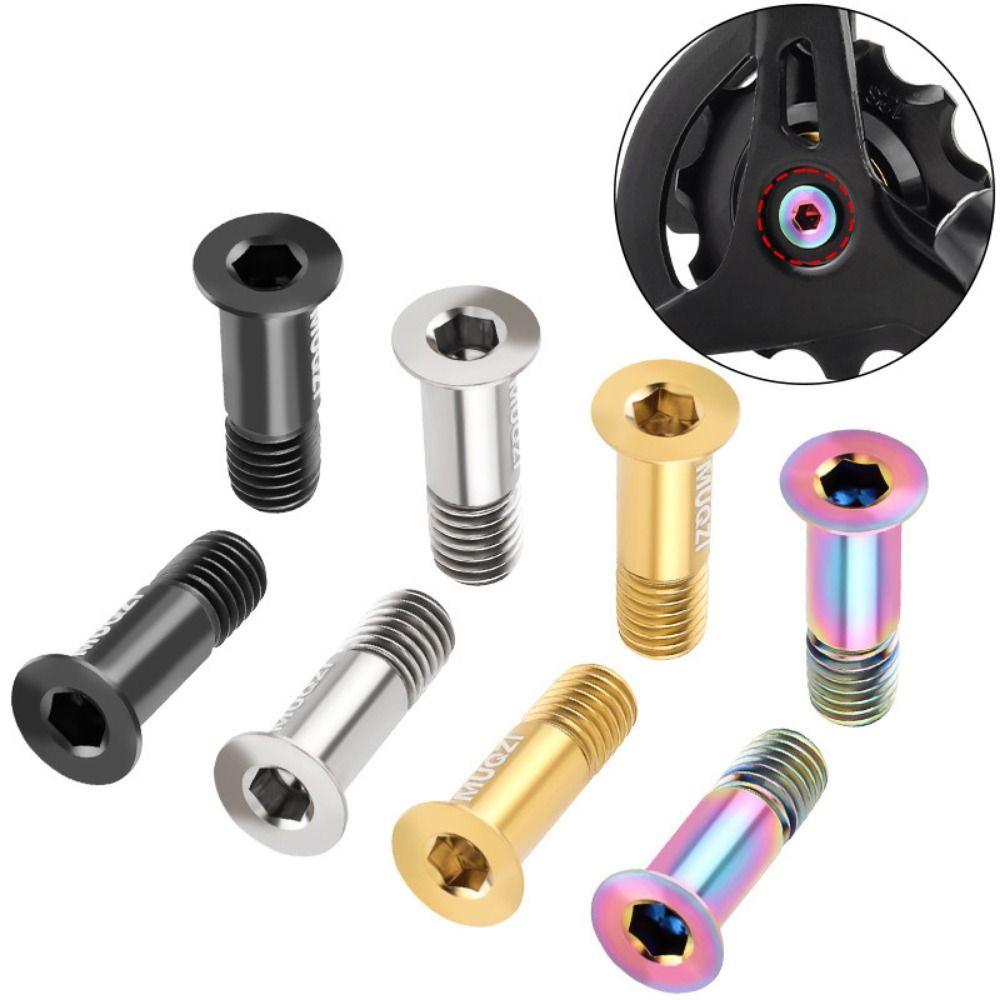 2PCS M5 Screws Rear Derailleur Jockey Wheel Screws Bicycle Rear Guide Wheel Screw  MTB