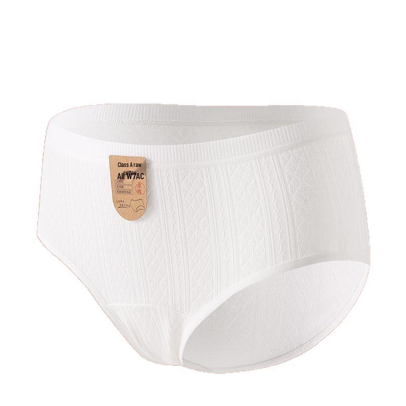 A-Klasse Damen Slips aus reiner Baumwolle - Bequem, hautfreundlich, einfarbig, antibakterieller Zwickel, perfekt für Herbst und Winter