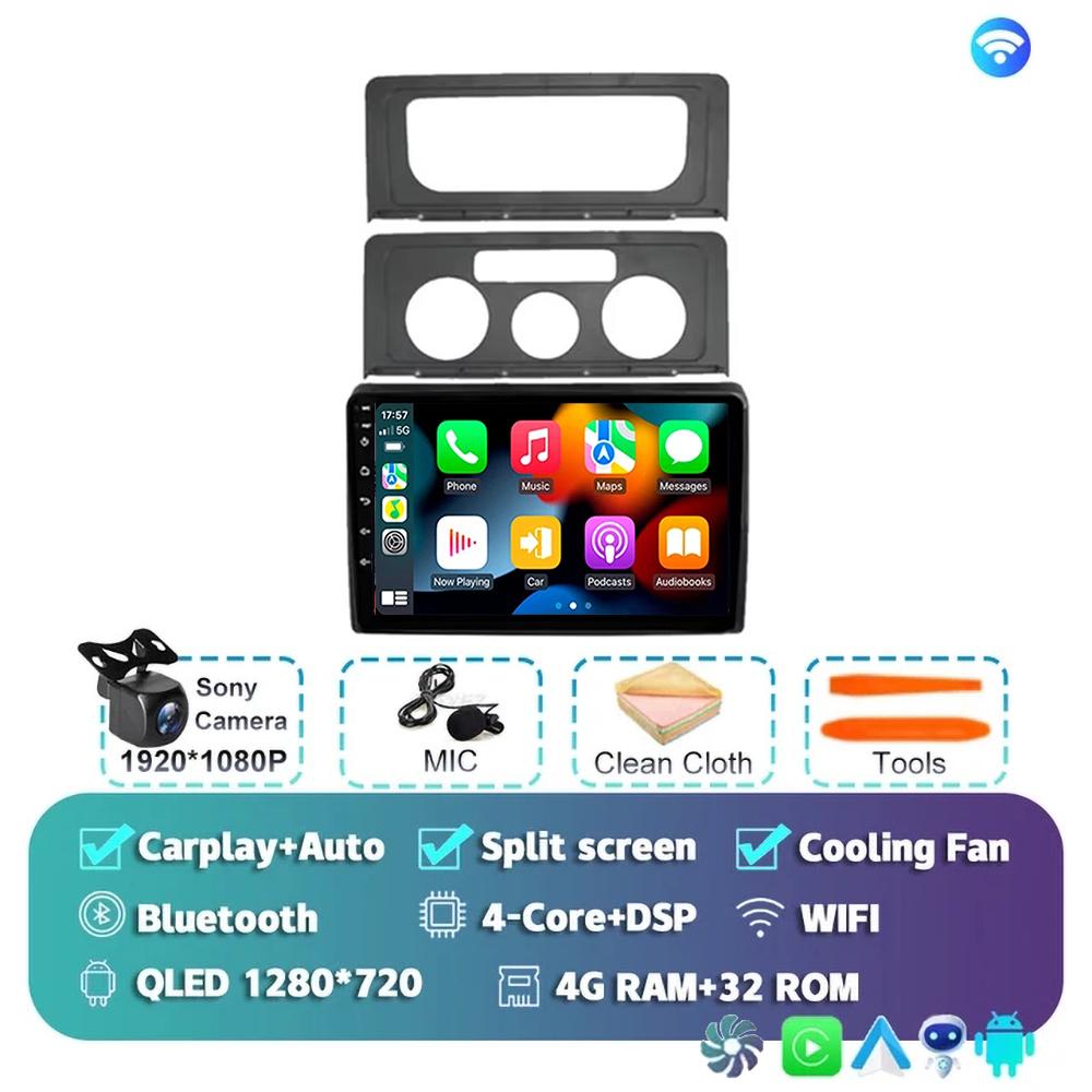 

Автомагнитола Android14 Carplay Auto для Volkswagen VW Caddy 2010-2016 Мультимедийный проигрыватель GPS Стерео DSP WIFI