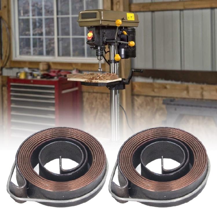 2 Pezzi Molla per Trapano a Colonna Molla di Ritorno per Canotto Trapano a Colonna 1540x10mm/60.63"x0.39" Acciaio per Molle