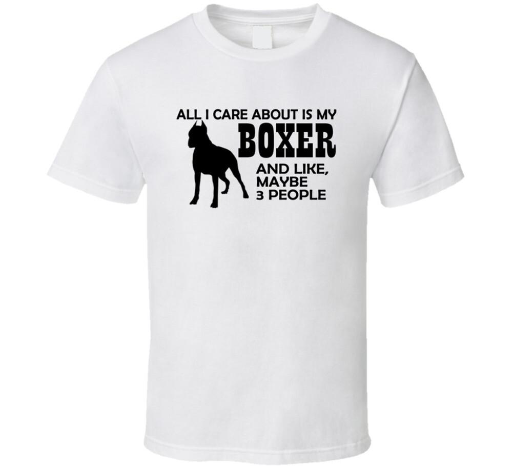 New All I Care About is my Boxer T Shirt L