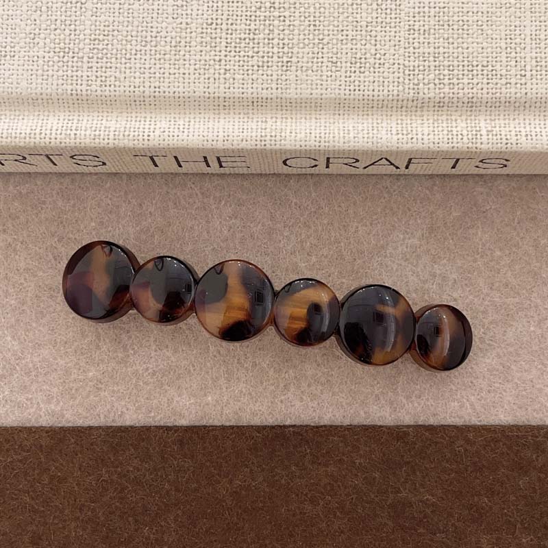 Vintage Leopard Oval Haarfeder-Spange für Frauen Mädchen Koreanische Acetat BB Haarspange Haarspangen Schmuck Y2K Haarschmuck