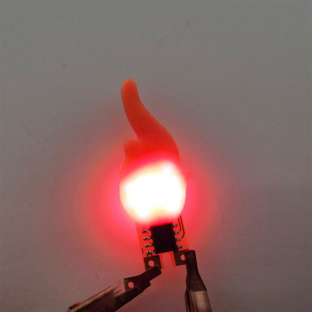 New Five-color Flame Lamp 3V Flash Candles Candle Light Led Filament Light Bulb Accessories