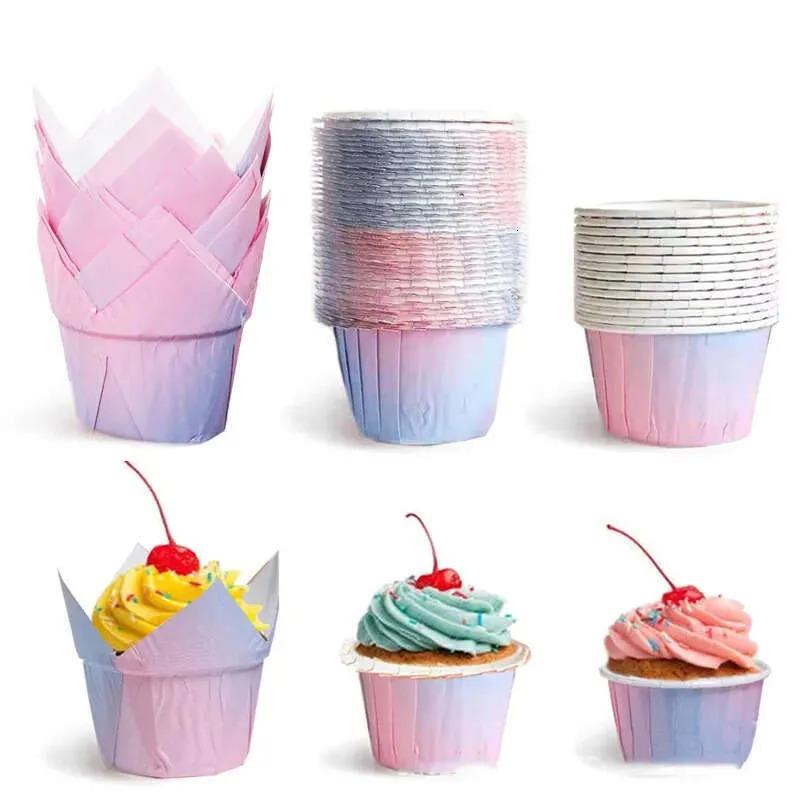 Greaseproof Paper Baking Cups Muffin Liners for Cake Decorating Household Kitchen Bakeware Tools Disposable Cupcake Wrappers