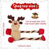 Christmas Dog Toys Plush Squeaking Toys Chewing Knot Teeth Grinding Interactive Artifact Improving Intelligence Deer Shaped Pets