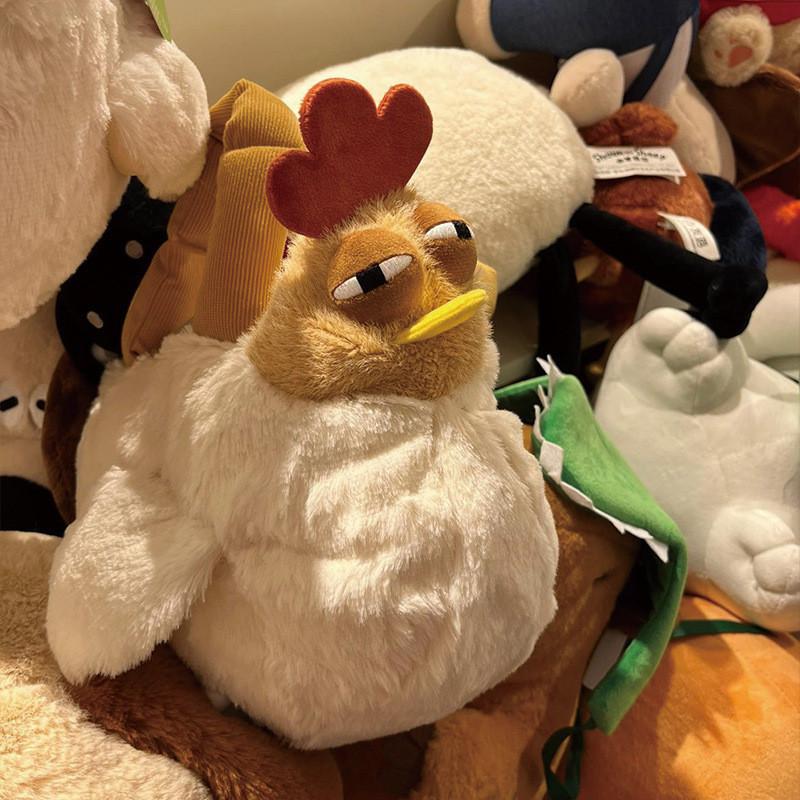 Chicken Plush Handbag Cartoon Stuffed Toy Doll Storage Bag Gifts Decorations