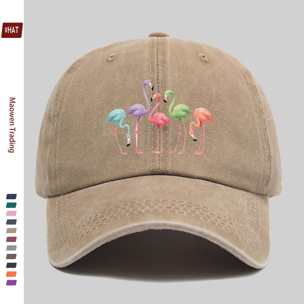 Pc Stück Bunte Flamingo-Print Trucker-Kappe Verstellbare Snapback-Kappe mit Flamingo Leicht Geeignet für Männer Frauen für