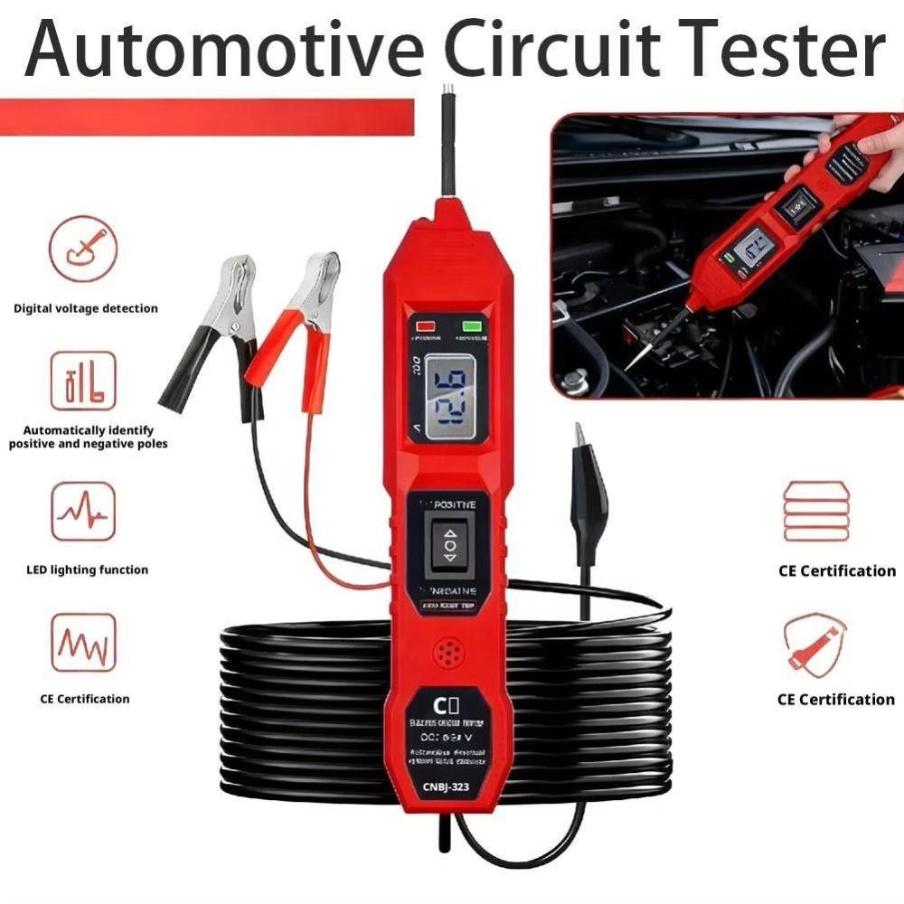 DC 6-24V Automotive Electric Circuit Tester 8A Car Power Circuit Probe Kit Vehicle Diagnostics
