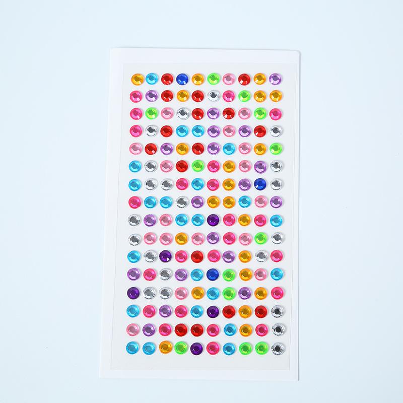260pcs Acrylic Pearl & Rhinestone Stickers for DIY Decoration