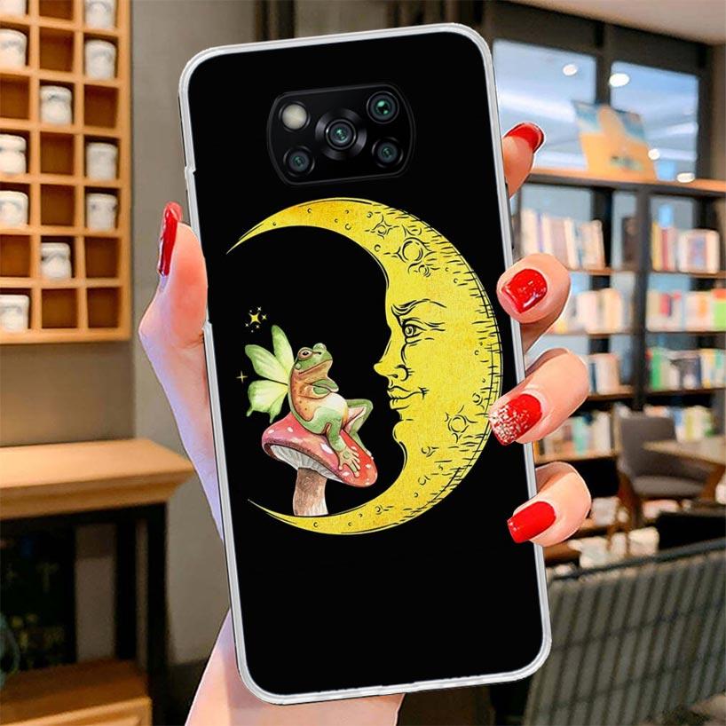 Cottagecore Frog Mushroom Kawaii Cover Phone Case For Xiaomi Poco F7 Ultra X7 X6 X5 Pro M7 Redmi 15C 15 13C 13 12C 12 10C 10 9A