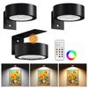 3Pcs Magnetic Painting Light with Remote Wireless Wall Puck Lights with 3 Lighting Modes for Picture Artworking Frame Portrait