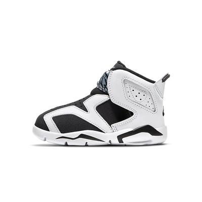 Air 6 Retro Little Flex TD White Black Baby Sneakers Pure-Platinum CT4417-100
