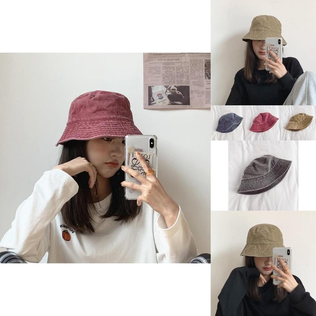 Trendy Retro Washed Denim Fisherman Hat For Women Sun Protection And Age Reduction